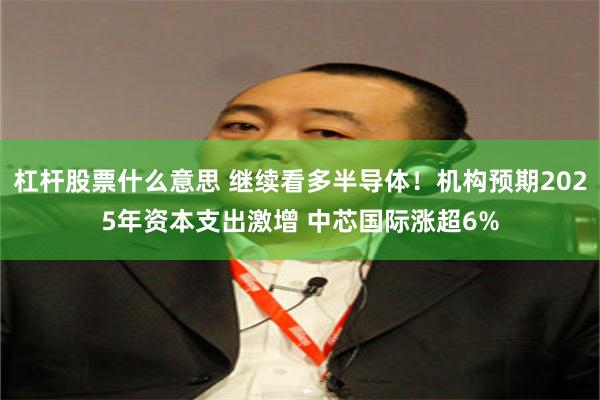 杠杆股票什么意思 继续看多半导体！机构预期2025年资本支出激增 中芯国际涨超6%